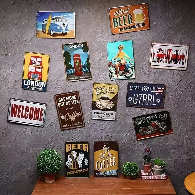 Kitten Bathroom Metal Tin Sign - Bathroom Home Visit recension och pris