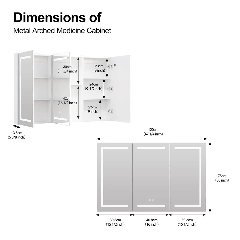 Medicine Cabinet, LED Lighted  - Bathroom Cabinet Mirror recension och pris