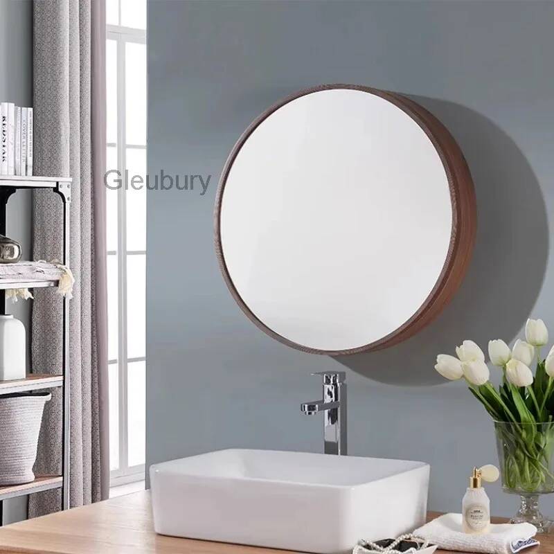 Solid Wood Bathroom Dressing M - Bathroom Cabinet Mirror recension och pris