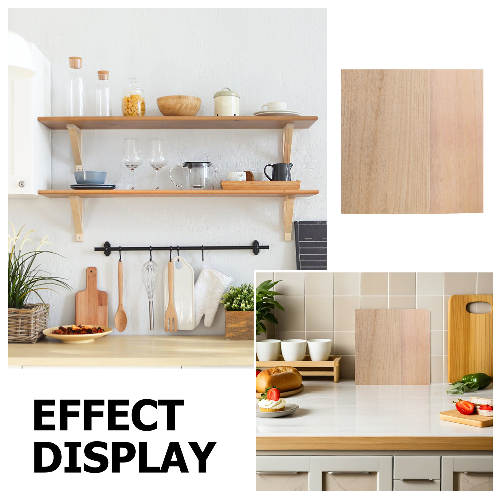 Solid Wood Boards Double-Sided - Home Bathroom Partition recension och pris