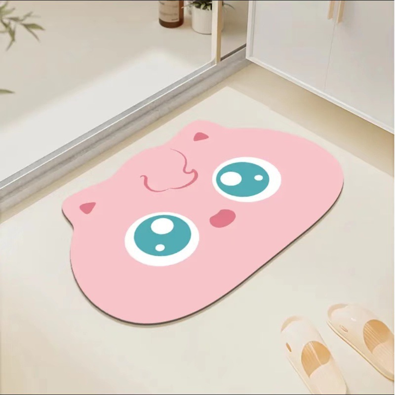VIKAMA Alien Cartoon Diatom Mu - Zara Home Bathroom Mat recension och pris