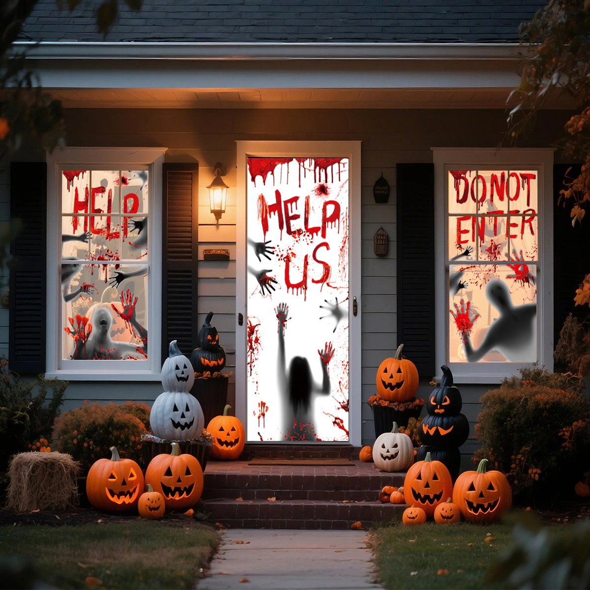 Halloween Stickers Horror Bloo - Home Bathroom Window recension och pris