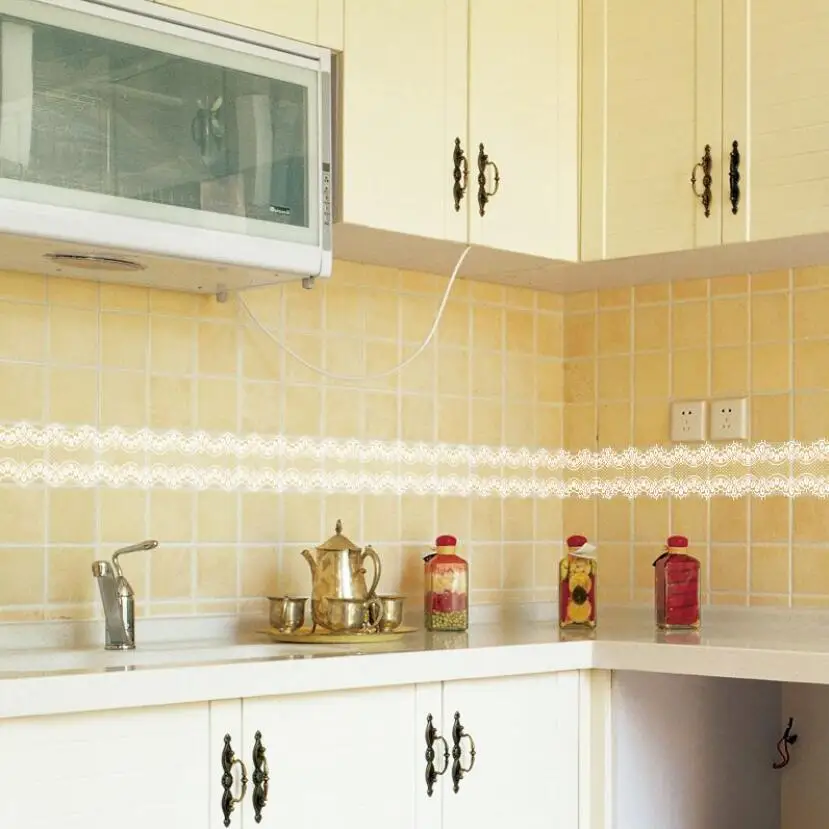 Sweet Lace Design Wallpaper Bo - Home Bathroom Tiles recension och pris
