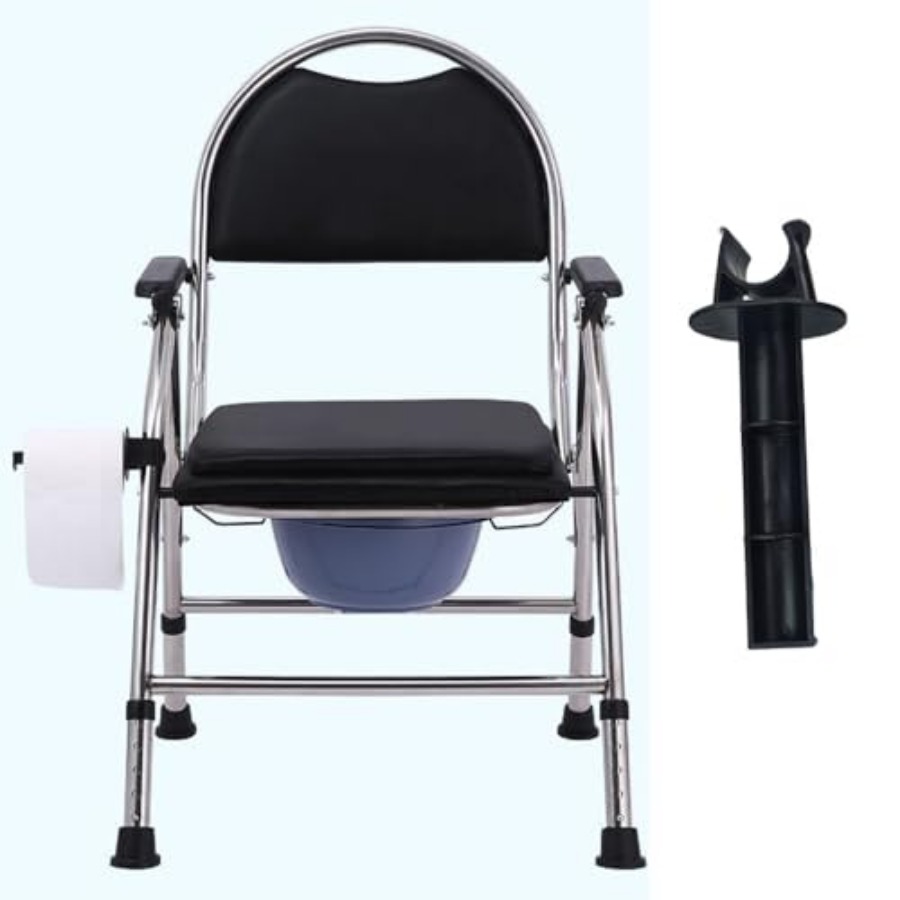 2 Pack Bedside Commode Toilet  - Toilet Paper Holder recension och pris