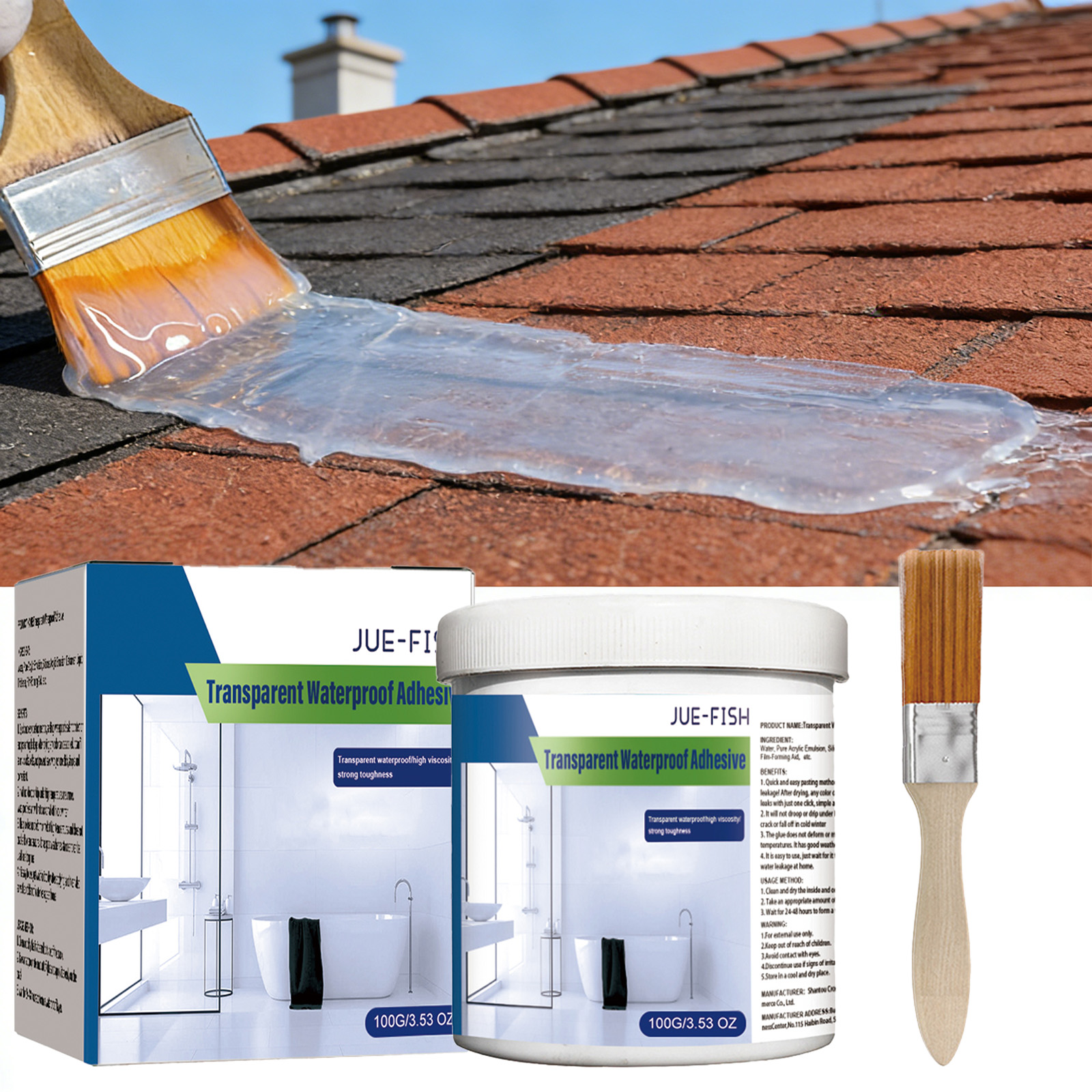 Transparent Waterproof Coating - Home Bathroom Tiles recension och pris