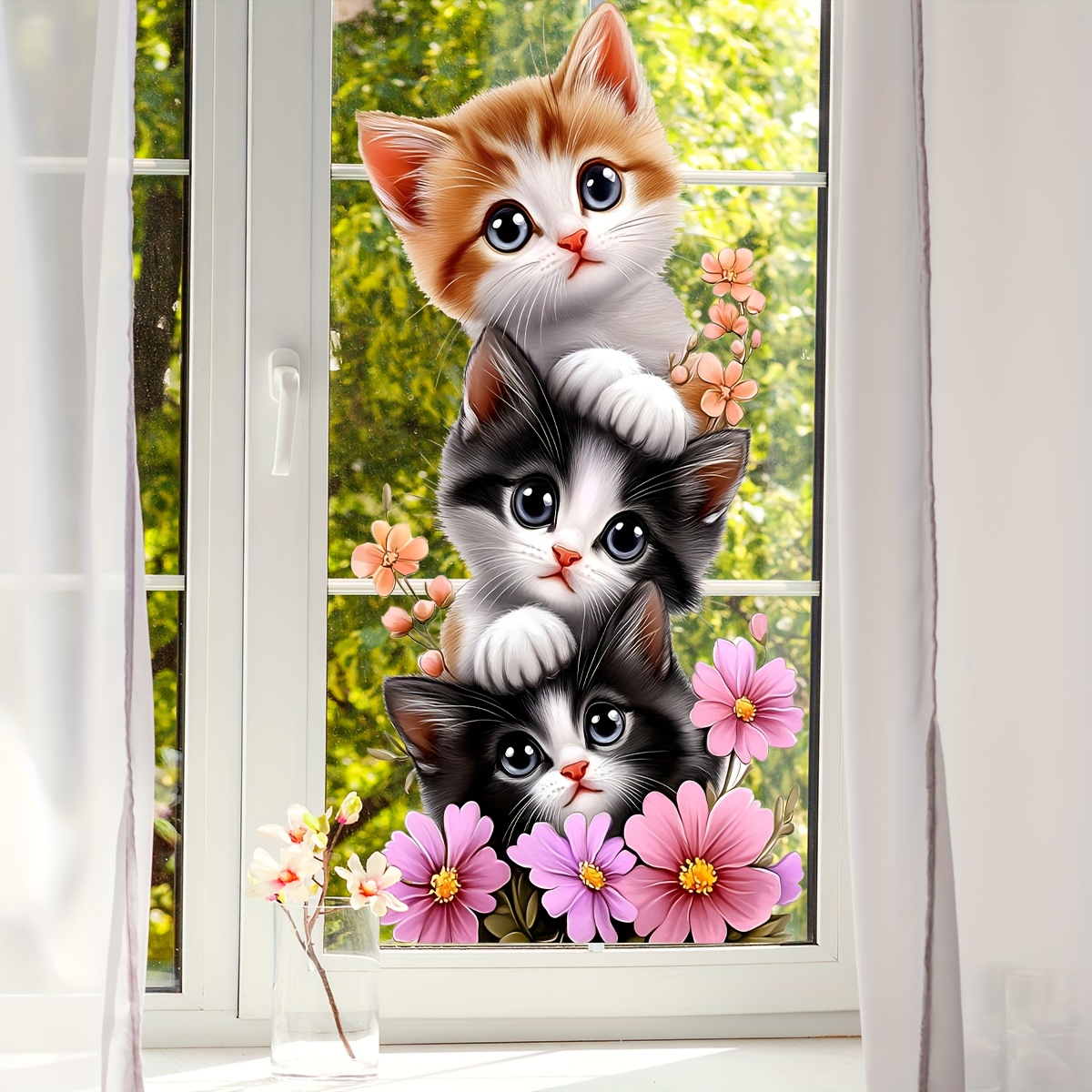 1Pc Cute Kitten Jenga Butterfl - Home One Bathroom recension och pris
