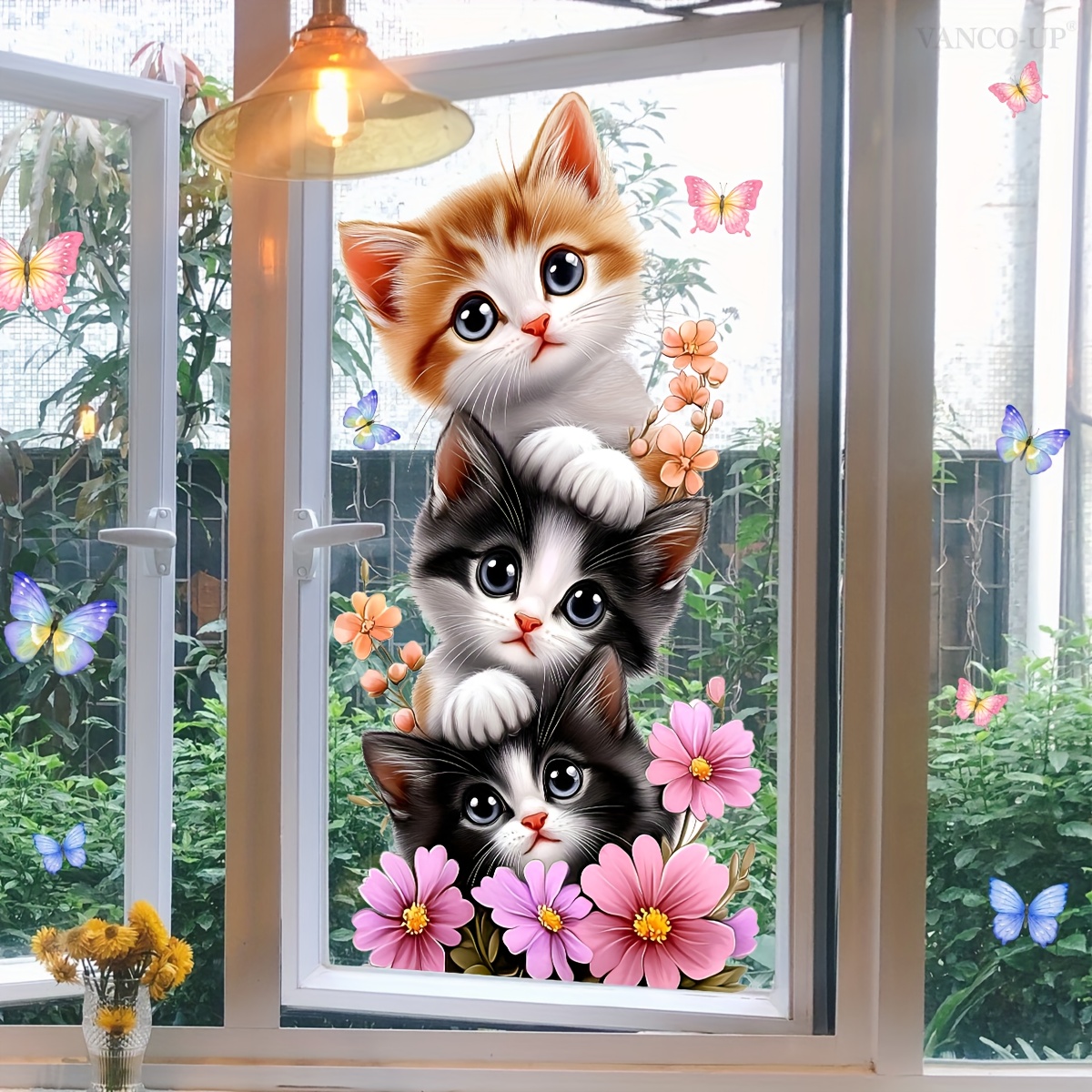 1Pc Cute Kitten Jenga Butterfl - Home One Bathroom recension och pris