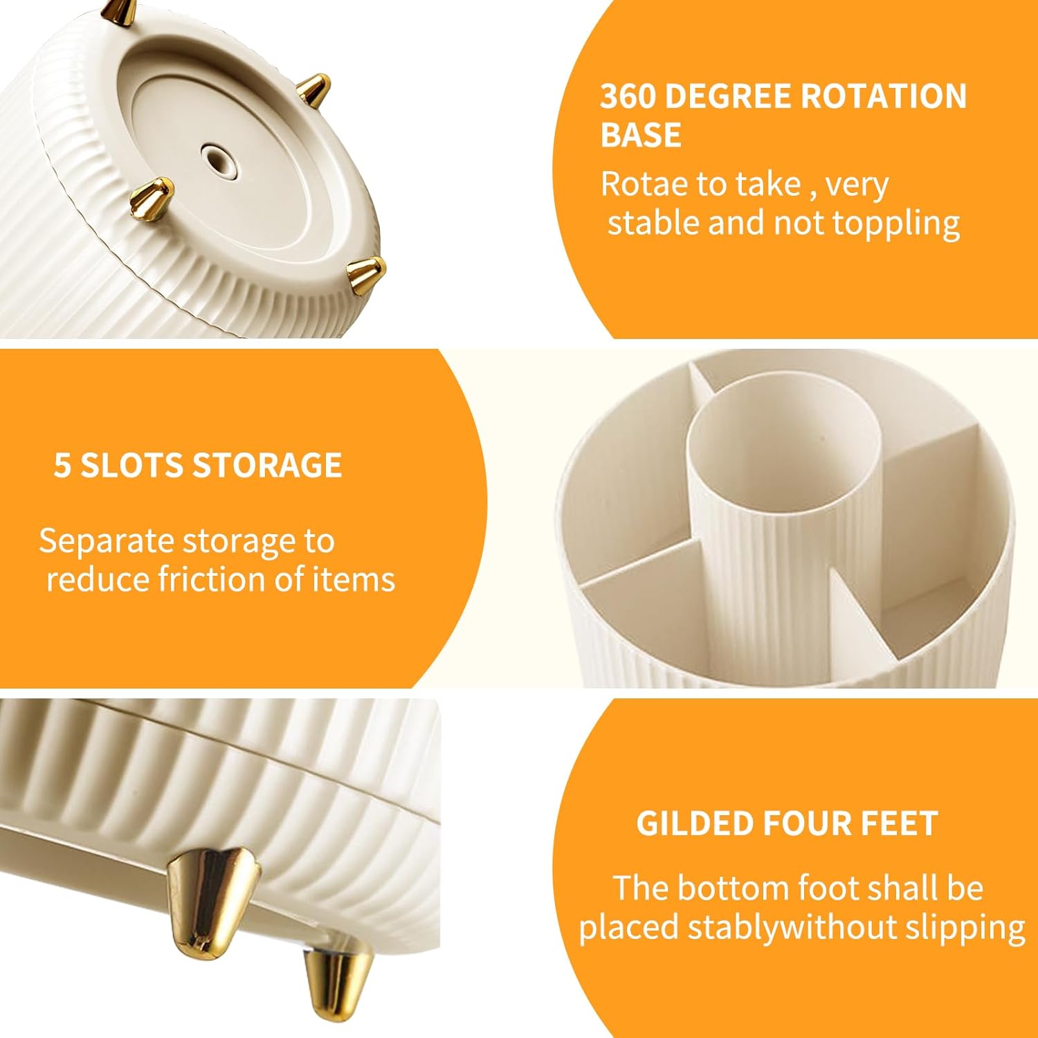 360° Rotating Makeup Cosmetic  - Home Bathroom Organizer recension och pris