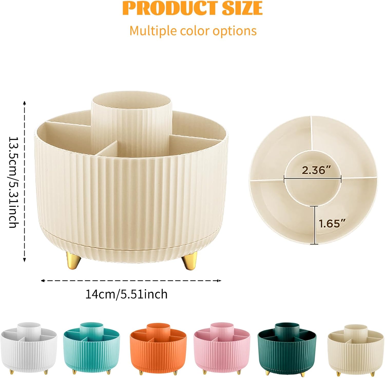 360° Rotating Makeup Cosmetic  - Home Bathroom Organizer recension och pris